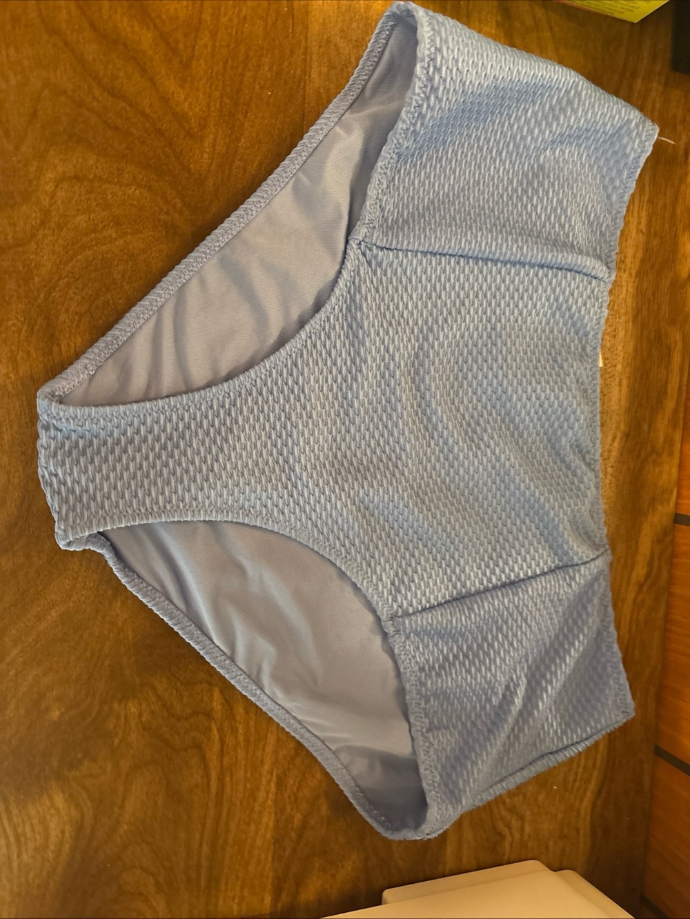 aerie Light Blue Textured Hipster Briefs